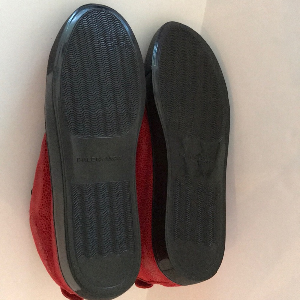 AUTHENTIC*Balenciaga Red Sneakers Like New Cond. - Picture 7 of 7